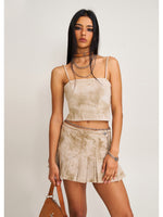 Compass Cross Leather Choker