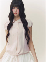 Pink Blush Double Button Shirt