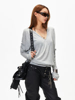 Oversized V Neck Tee