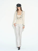 Leopard Twist Cowl Top