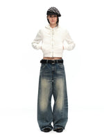 Ruched Hoodie Jacket