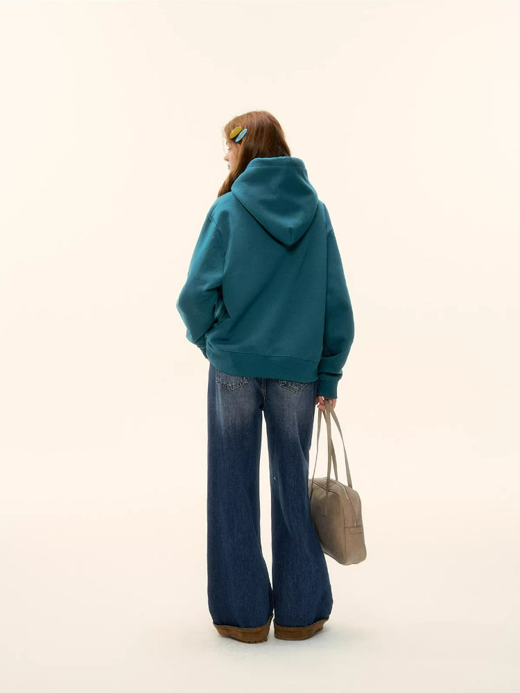 Pony Embroidery Fleece Hoodie