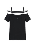 Cross-Shoulder Fitted Tee