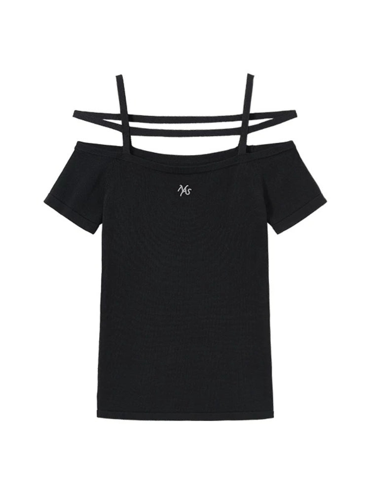Cross-Shoulder Fitted Tee