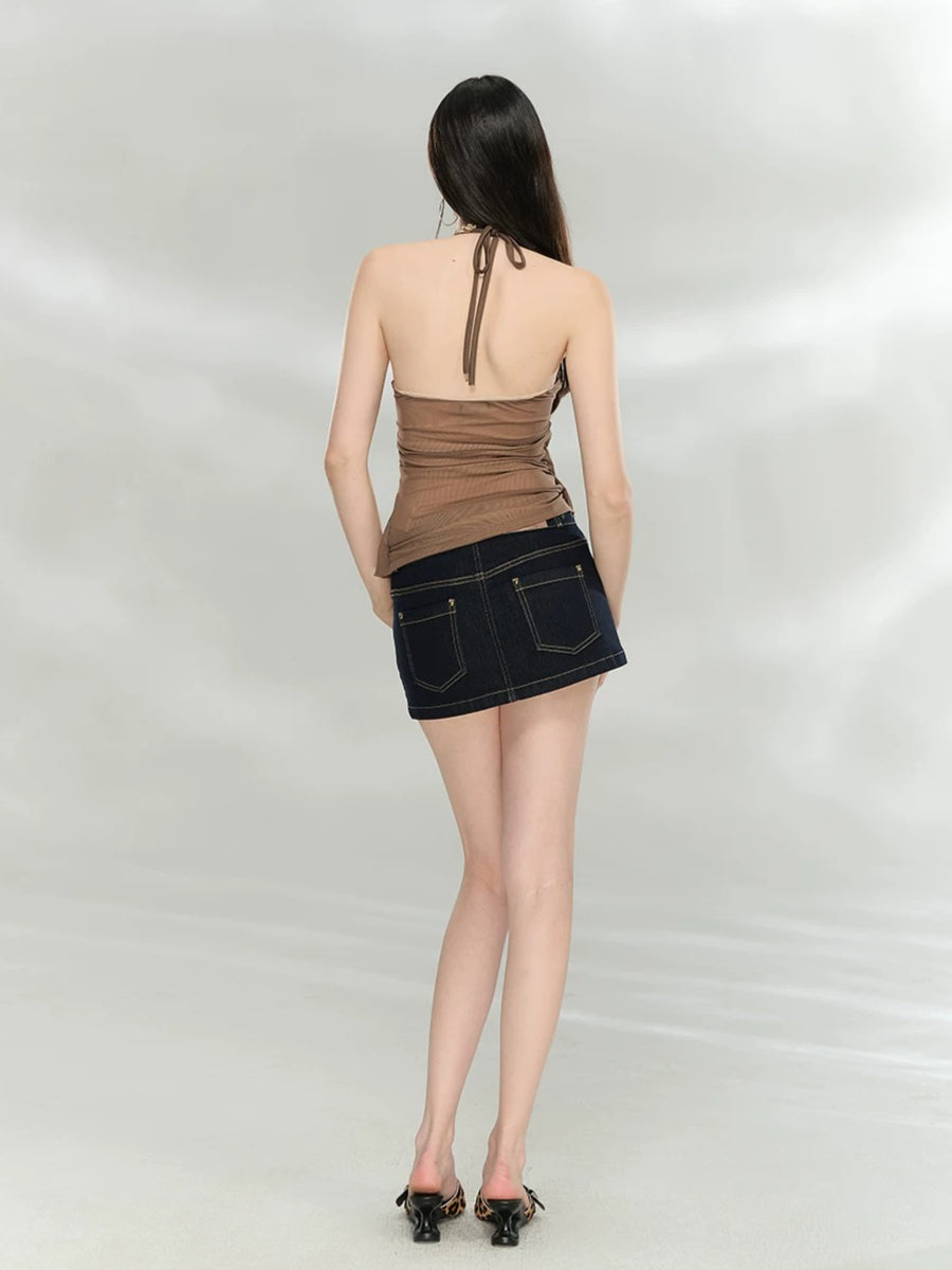 Mesh Halter Tube Top