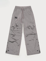 Embroidered Ultra-Light Wide-Leg Workout Pants