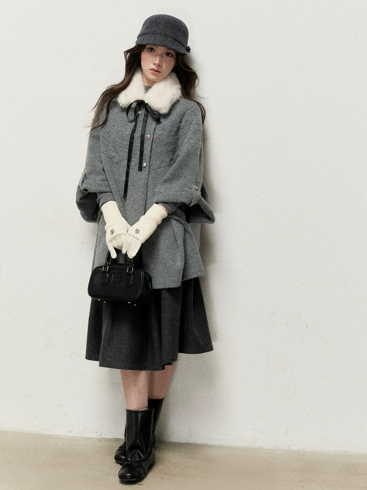 Cable Knit Cape Cardigan