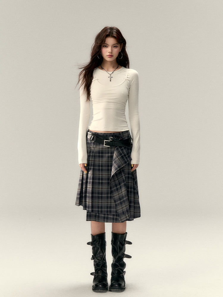 Butterfly Bow Vest & Base Layer T-Shirt Long-Sleeve Set