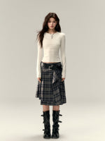 Butterfly Bow Vest & Base Layer T-Shirt Long-Sleeve Set