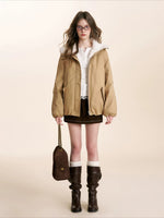 Shearling Collar Parka Jacket