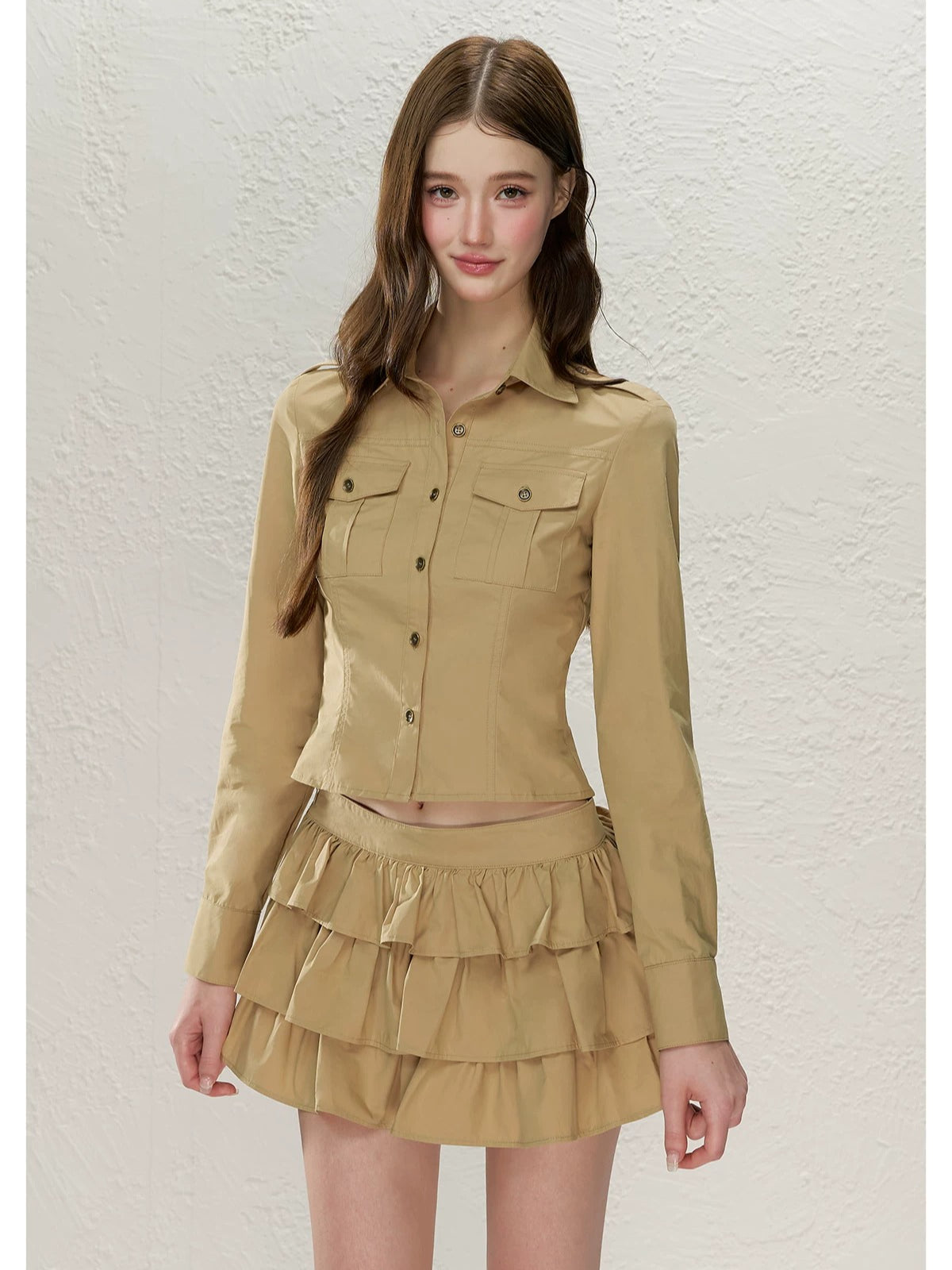 Utility Shirt Skirt Set