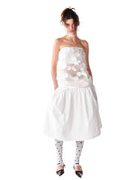 White Shell Transparent Bustier
