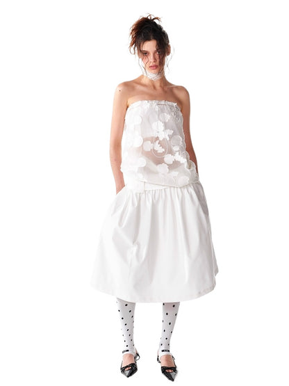 White Shell Transparent Bustier