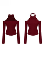 Rib Knit Off-Shoulder Two-Way Top