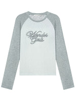 Retro Lace Embroidered Raglan Top