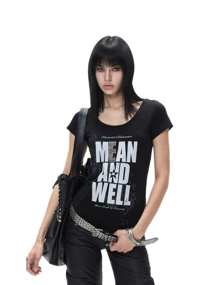 Letter Print Tee