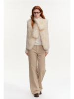 Fox Fur Vest & Scarf Set