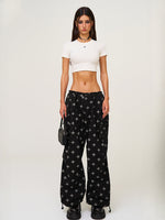 All-Over Print Tie-Dye Sports Paratrooper Pants