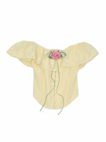 Rose Jacquard Bustier