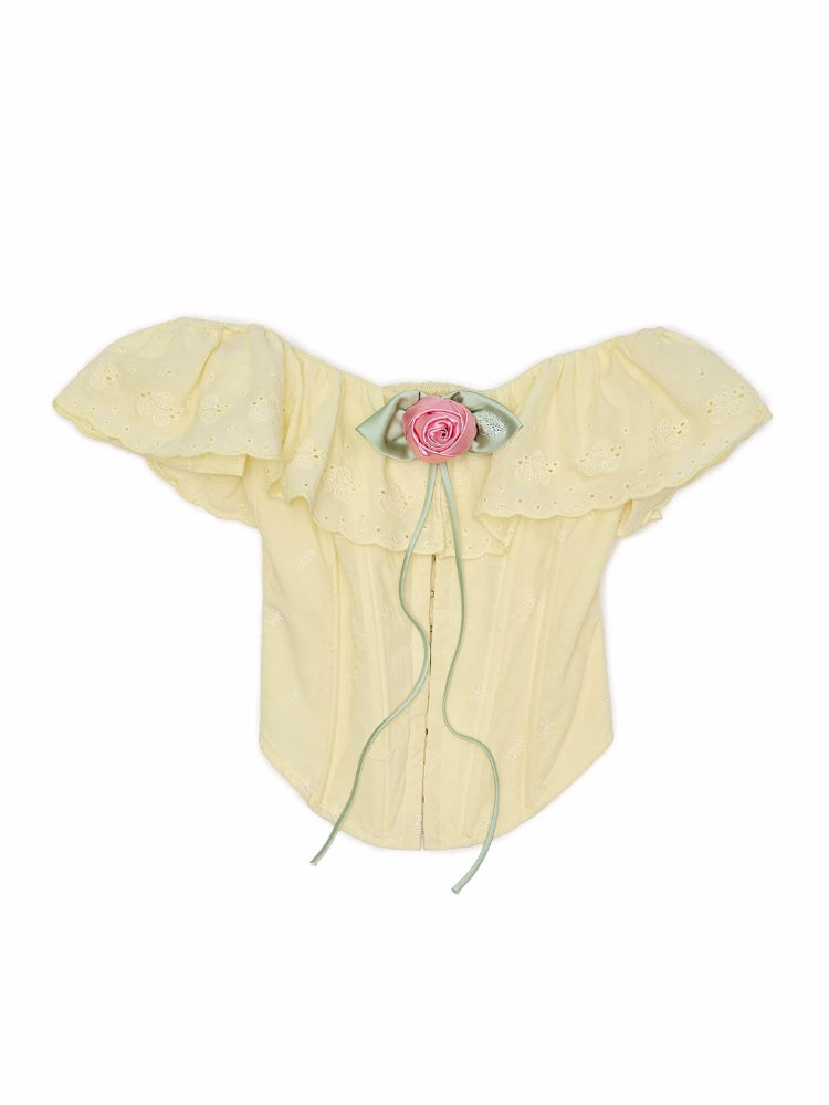 Rose Jacquard Bustier