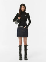 Pure Wool Half-Zip Hooded Sweater