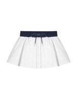 Ruffle Drawstring Mini Skirt