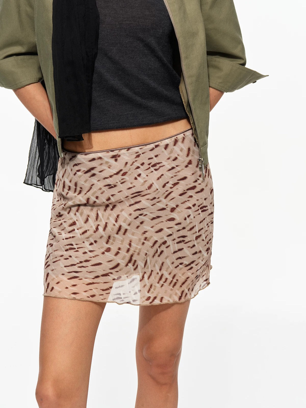 Leopard A-Line Skirt