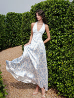 Verdant Halter Maxi Dress