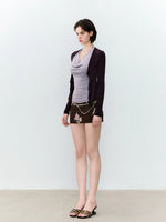Ruffle Cardigan Set