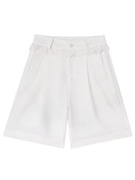 Lace Waist Bermuda Shorts