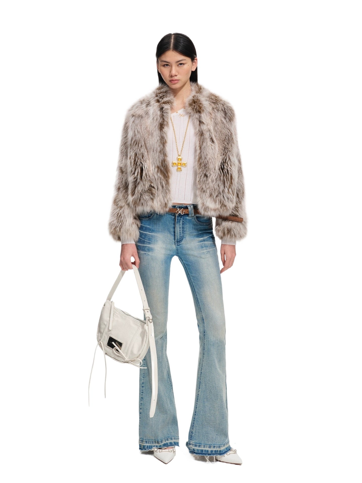 Brown Fox Fur Coat