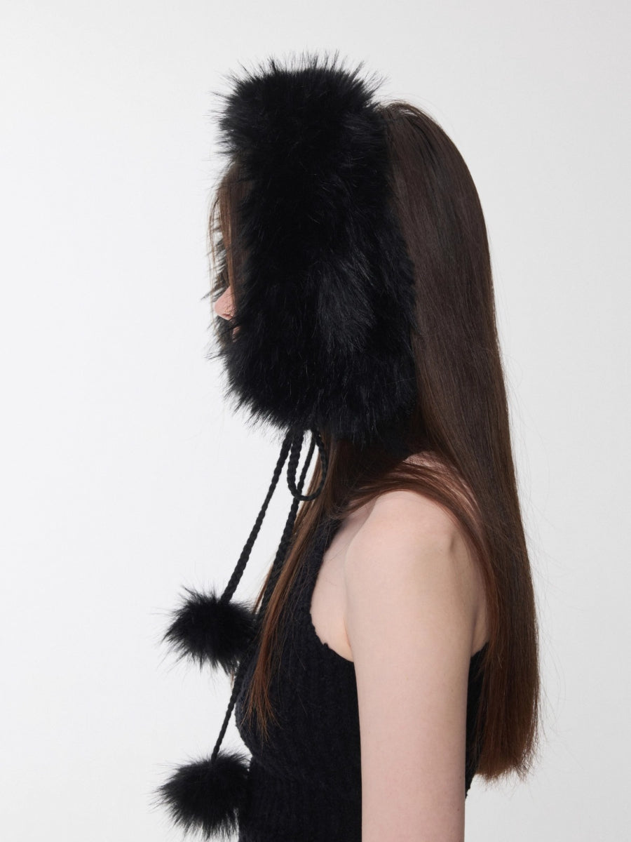 Reversible Eco-friendly Fleece Pom-pom Ear Muffs