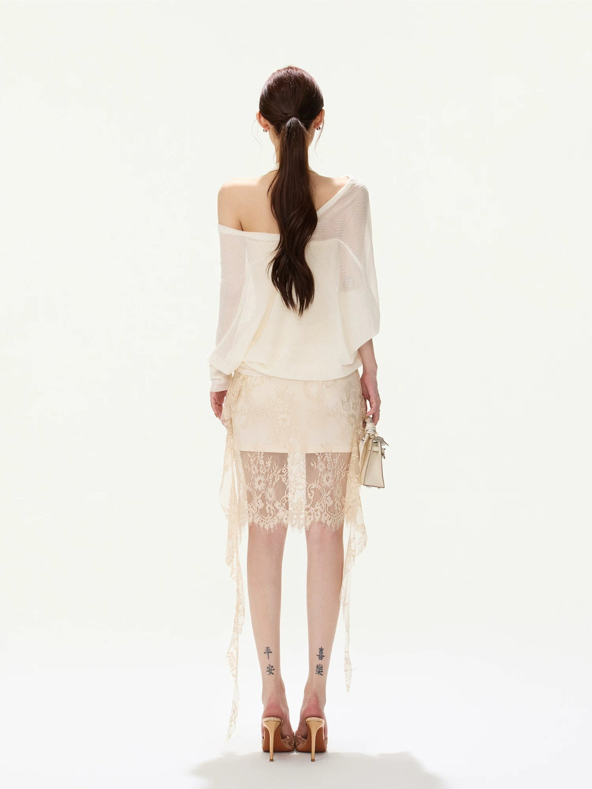 Sheer Batwing Top