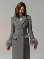 Merino Hourglass Double-Faced Wool Long Coat