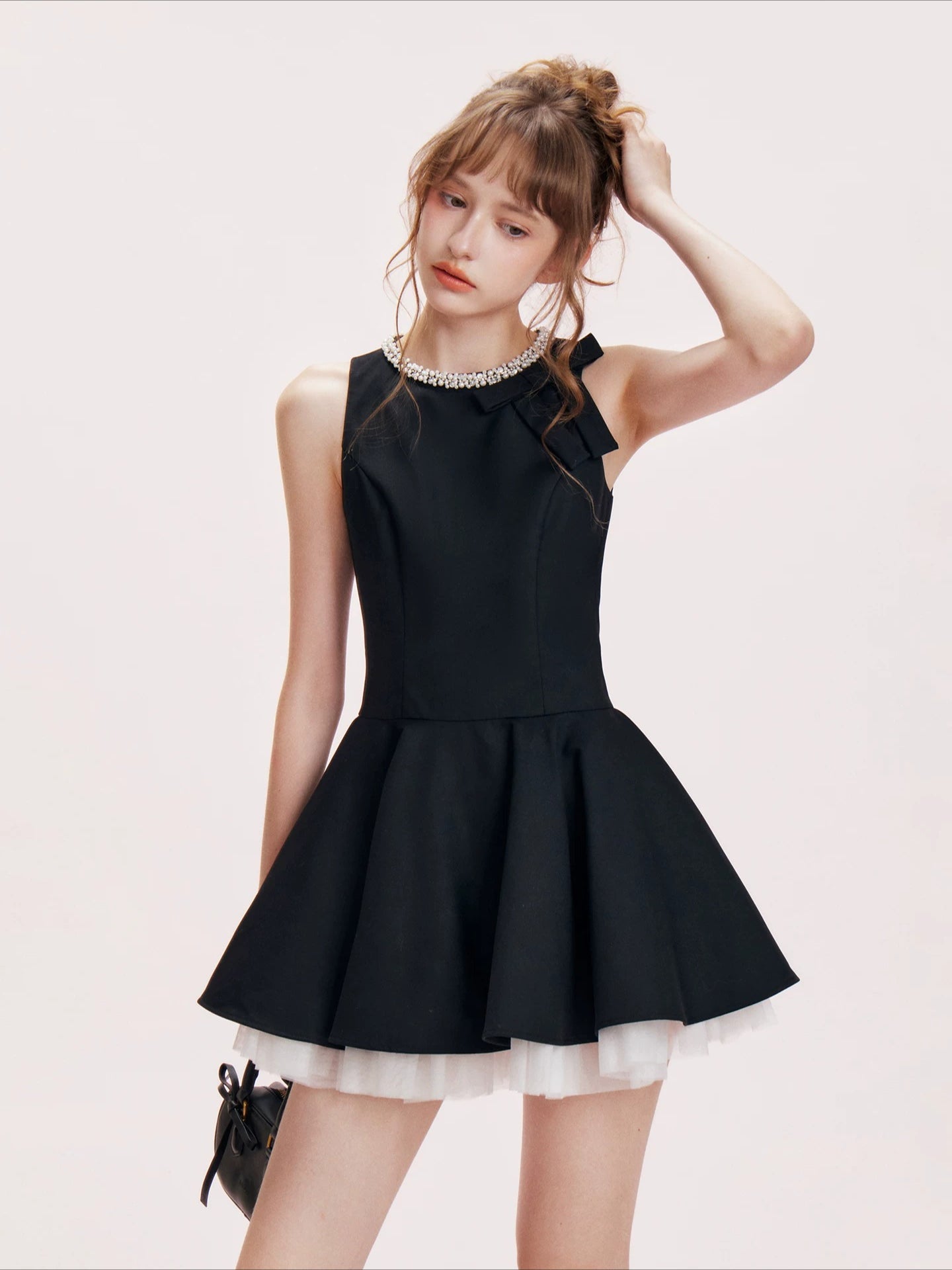 Rhinestone Bow Dress
