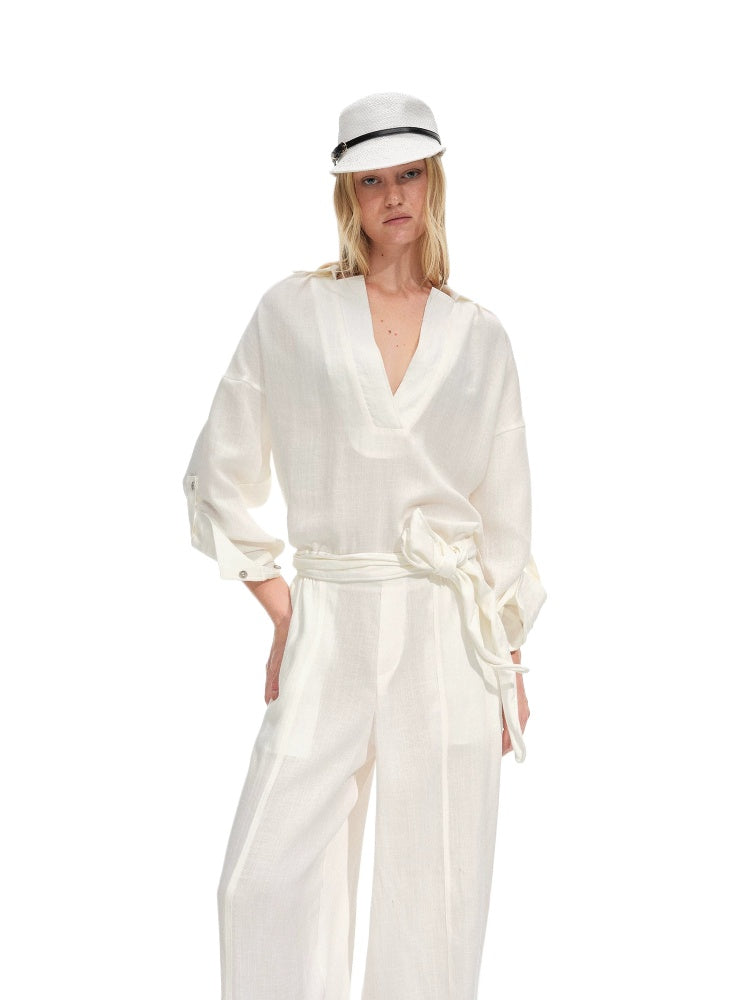 Linen Blend Jumpsuit