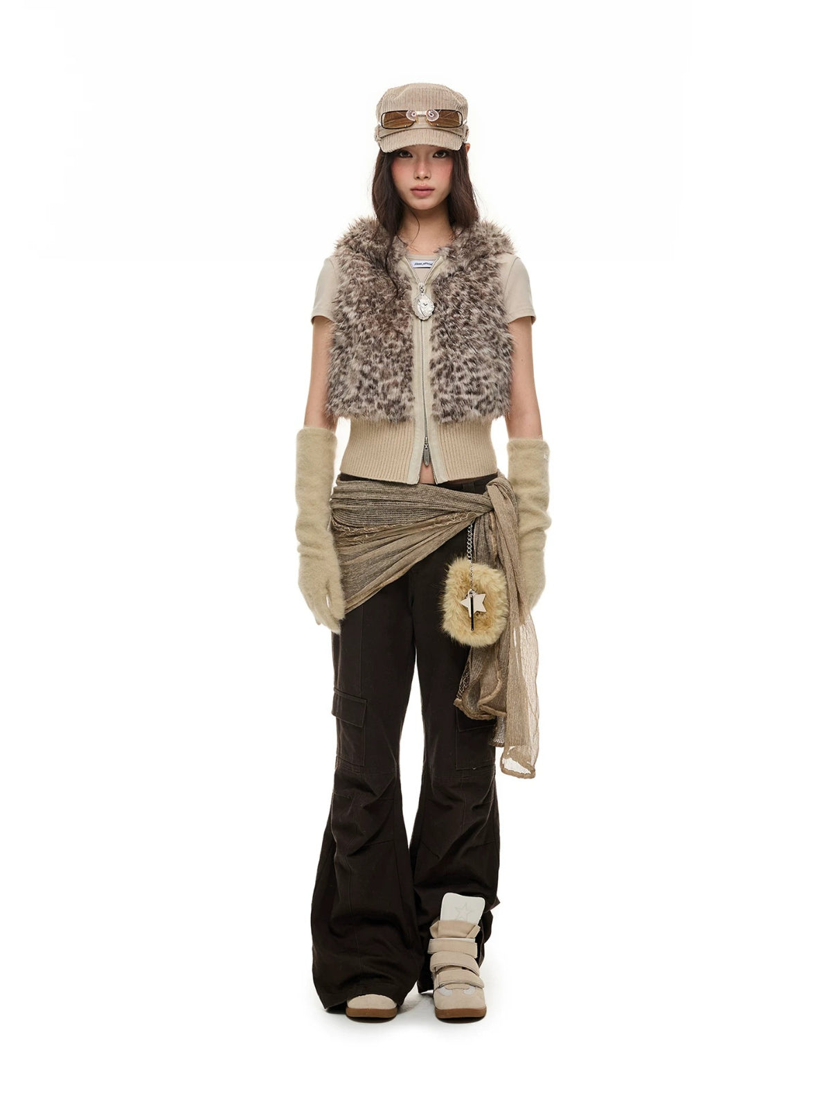 Leopard Faux Fur Vest