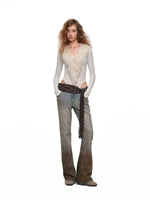 Vintage Gradient Mud Dyed Jeans