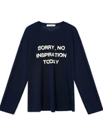 Letter Print Long Sleeve Top