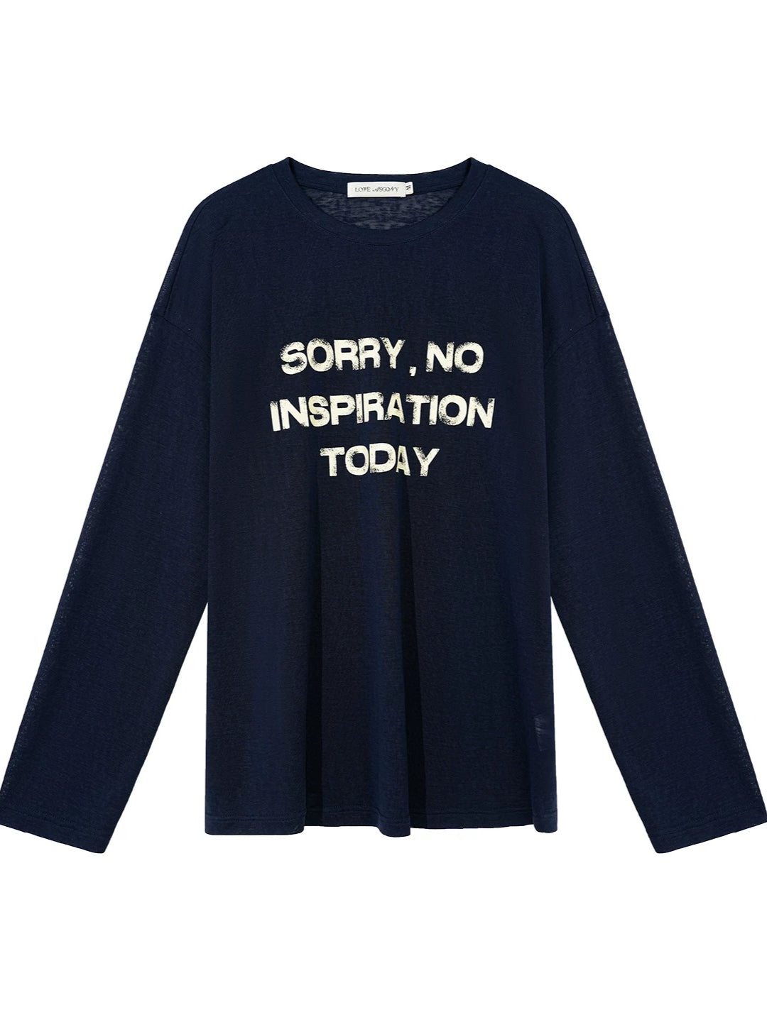 Letter Print Long Sleeve Top