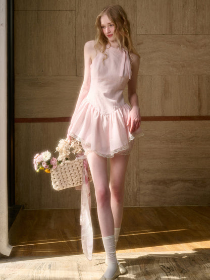 Summer Cool Soft Mist Pink Dress