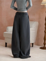 Double Pleated Wide Leg Pants