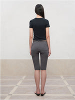 Regular-Shoulder Round Neck Short-Sleeve T-Shirt