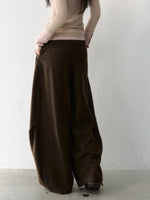Pleated Tie-Waist Wide Leg Trousers