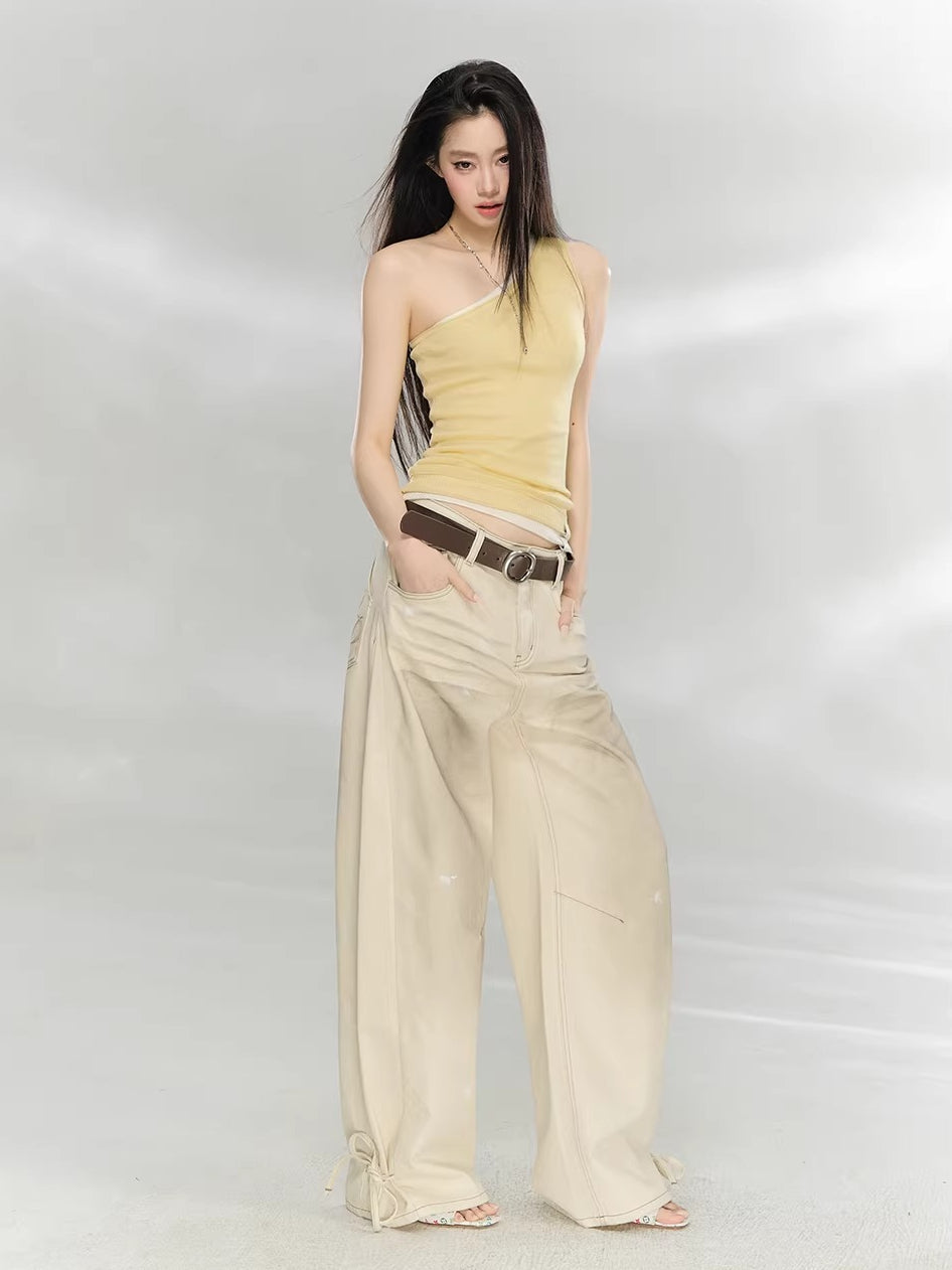 Matte Wide Leather Belt