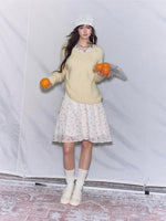 Ballet Tencel Pleated A-Line Skirt