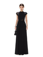 Black Swan Mesh Maxi Dress