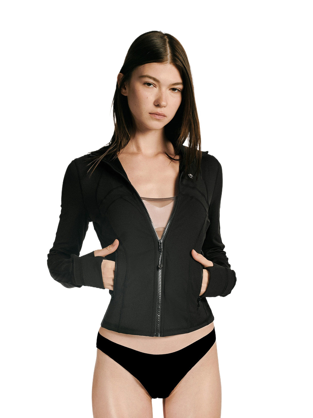 Quick-Dry Stretch Cropped Jacket