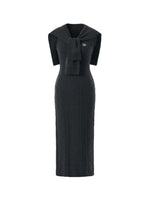 Duro Cable-Knit Argyle Dress