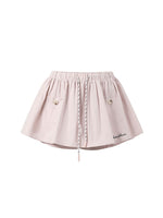 Navy Blue Pocket Drawstring Skort